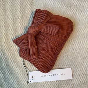 Loeffler Randall Mini Bow Clutch - Terracotta